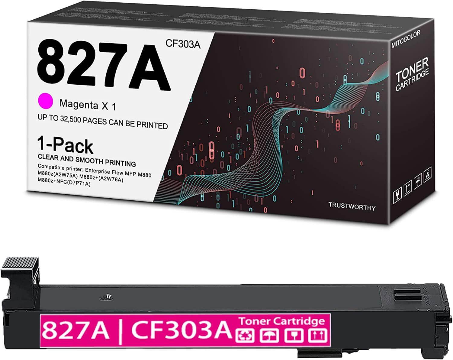 Compatible HP CF303A, 827A Laser Toner Cartridge Magenta 32K – TonerParts