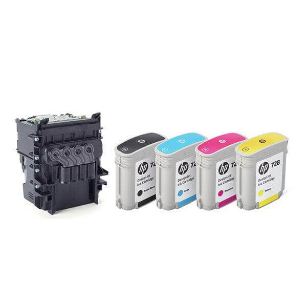 OEM HP 729 F9J81A Inkjet Printhead Replacement Kit Black TriColor 300ml –  Toner Parts