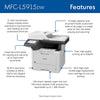 Brother MFC-L5915DW Business Monochrome Laser All-in-One Printer, Copier, Scan