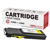 Compatible Dell 593-BBBR, YR3W3, C2660, C2665 Toner Cartridge Yellow 4K