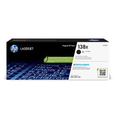 OEM HP W1380X, 138X High Yield Toner Cartridge Black 4000 Pages