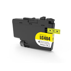 Compatible Brother LC404Y Yellow Ink Cartridges 750 Pages